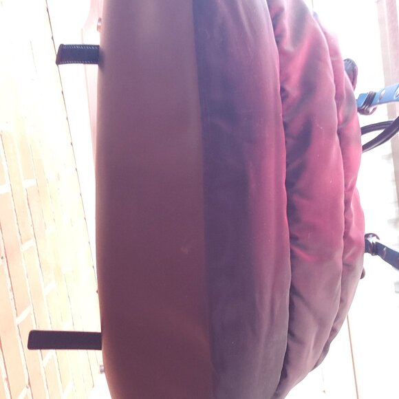 EUC Sam Edelman Backpack Puffer Branwen Flap School Black/Blue SPIKES (OS) - Picture 14 of 15